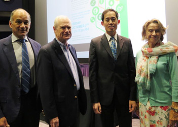 Christopher Caldarone with Ian Currie, Joseph Woo and Pixie Bigelow Currie