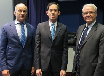 Christopher Caldarone with Joseph Woo and James Rutka